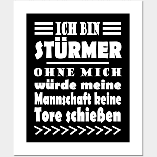 Stürmer Fußball Tor Jungs Geschenk Spieler Posters and Art